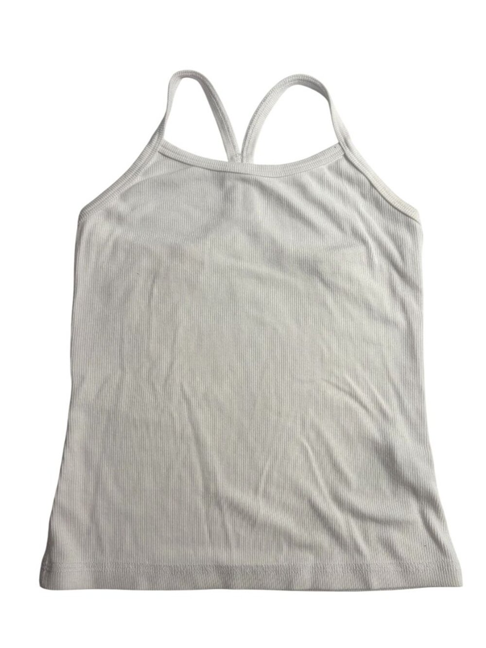 Joah Brown Classic Ribbed Racerback Tank in White